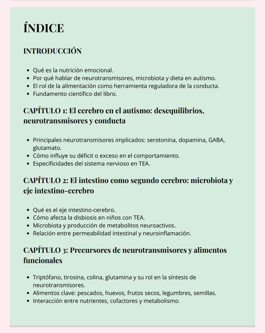 NUTRICION EMOCIONAL EN EL AUTISMO