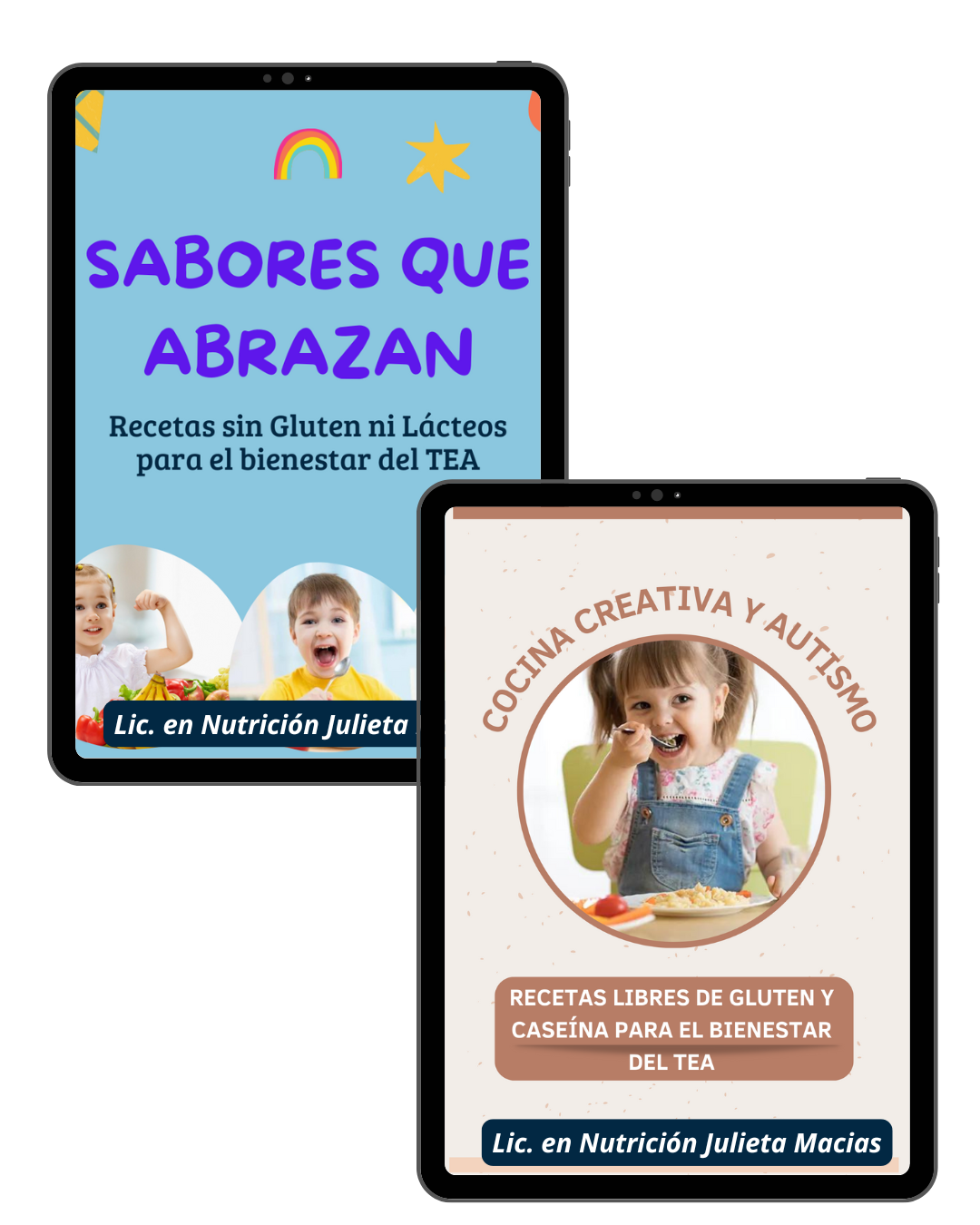 PACK RECETARIOS SIN GLUTEN NI LACTEOS PARA EL BIENESTAR DEL TEA